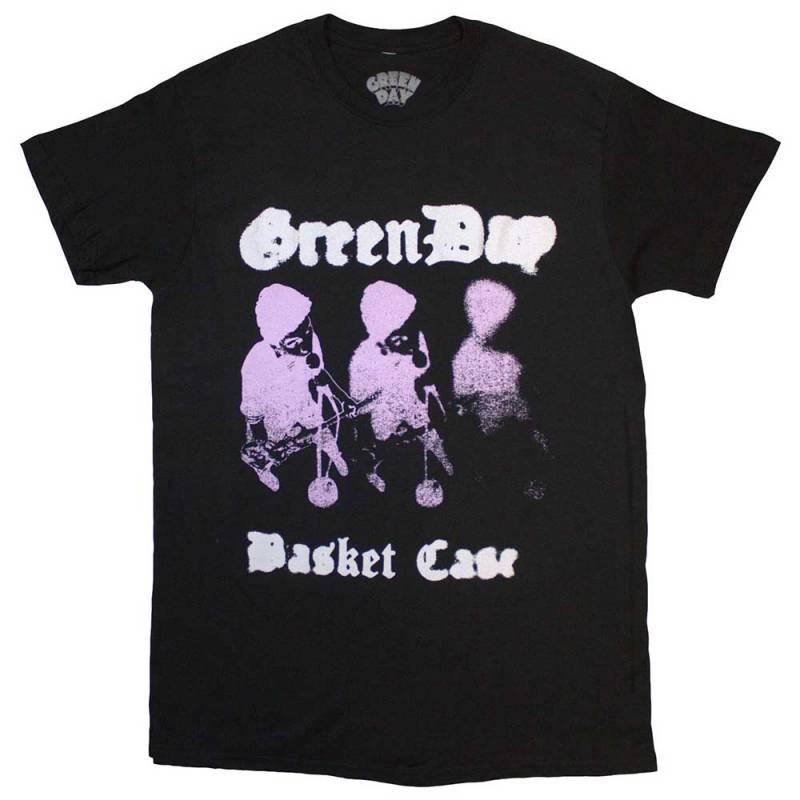 【予約商品】GREEN DAY バンドTシャツ ユニセックス: Basket Case (Black) - BLACK