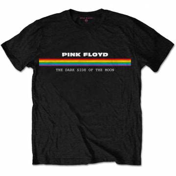【予約商品】PINK FLOYD バンドTシャツ ユニセックス: Spectrum Stripe (Black) - BLACK