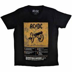 【予約商品】AC/DC バンドTシャツ ユニセックス: 8 Track (Black) - BLACK