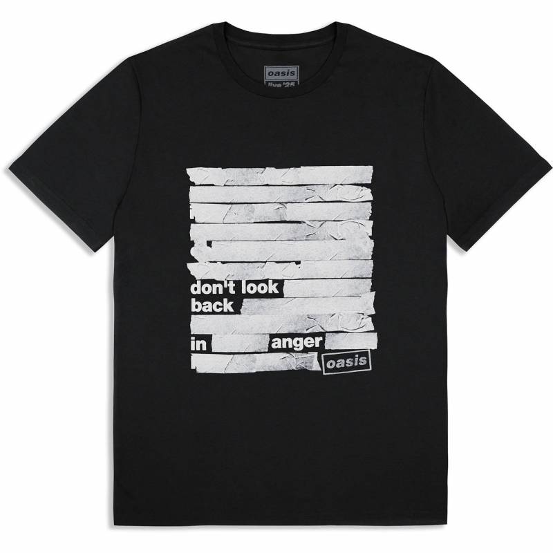 【予約商品】OASIS バンドTシャツ ユニセックス: Don't Look Back In Anger Tape (Black) (Ex-Tour)