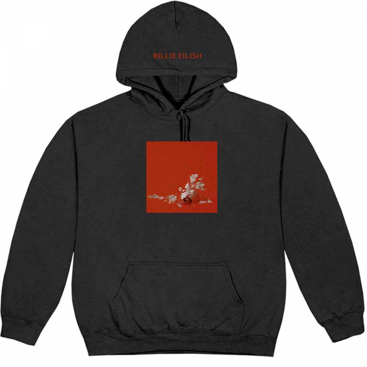 【予約商品】BILLIE EILISH Unisex Pullover Hoodie: Therefore I Am (Black) - BLACK