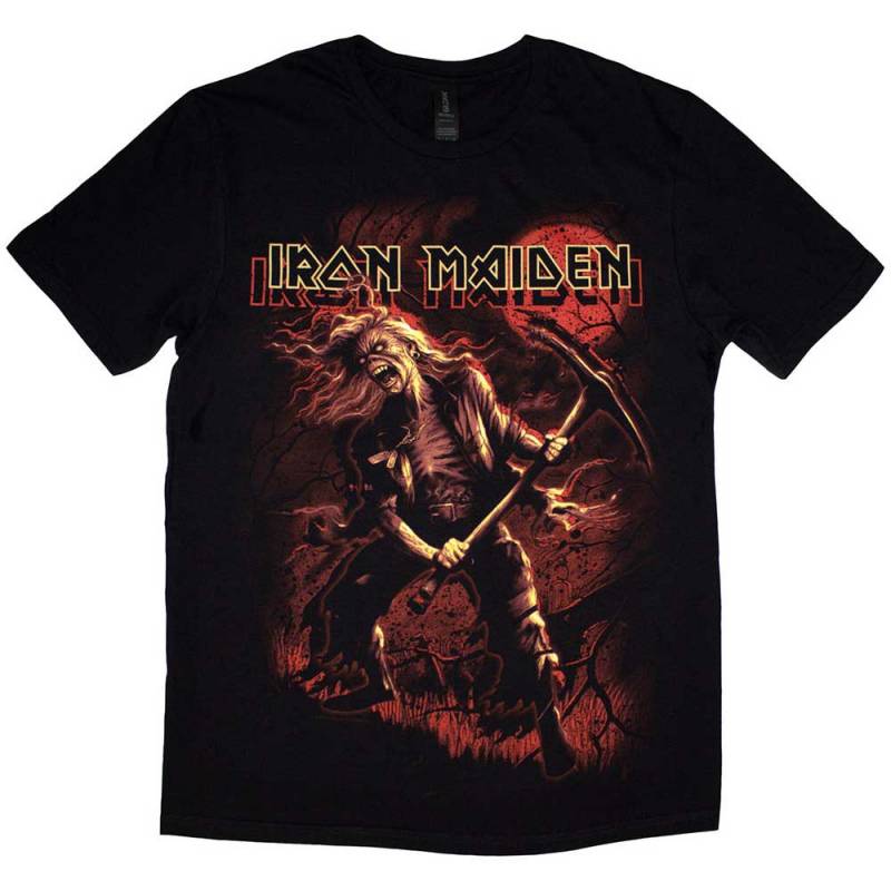 【予約商品】IRON MAIDEN バンドTシャツ ユニセックス: Benjamin Breeg Red Graphic (Black)