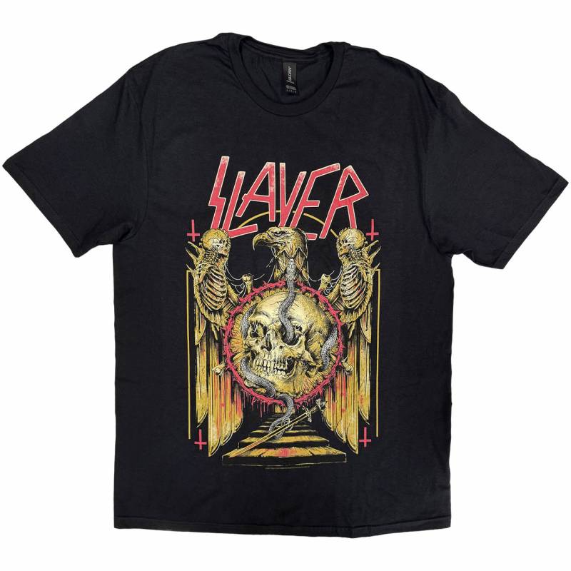 【予約商品】SLAYER バンドTシャツ ユニセックス: Eagle & Serpent (Black)