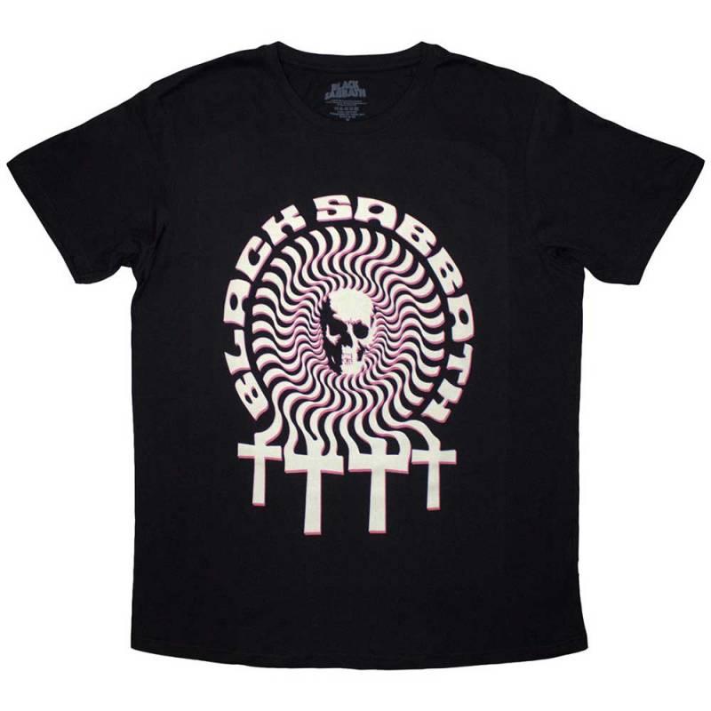 【予約商品】BLACK SABBATH バンドTシャツ ユニセックス: Hypnotic Skull (Black)