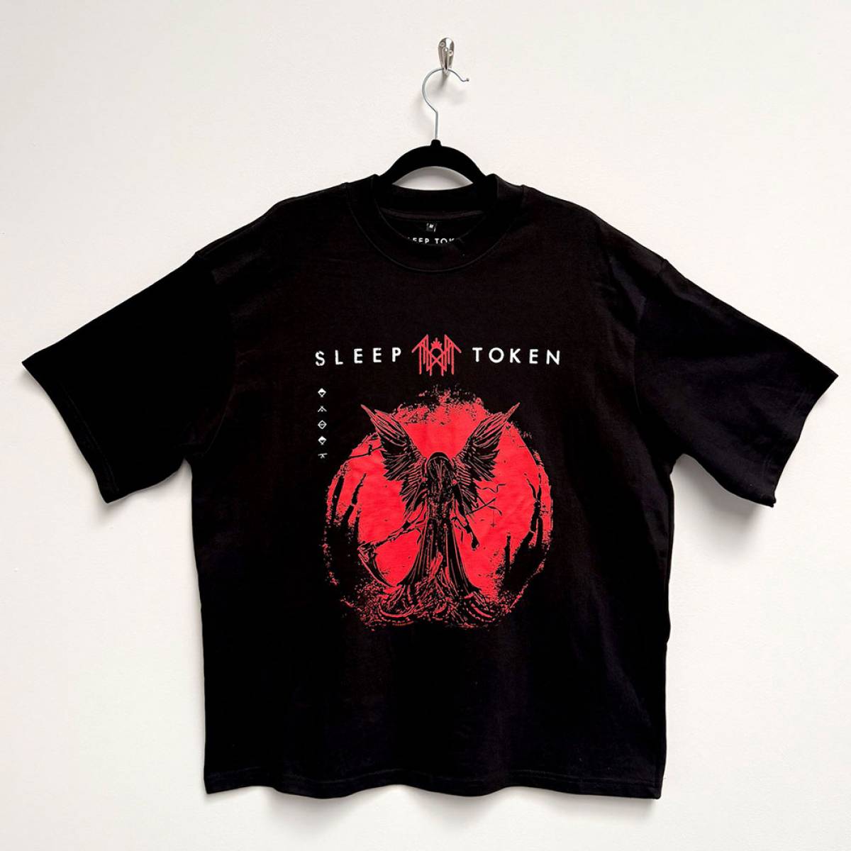 【予約商品】SLEEP TOKEN Unisex Oversized Boxy バンドTシャツ: Take Me Back To Eden (Black) - BLACK