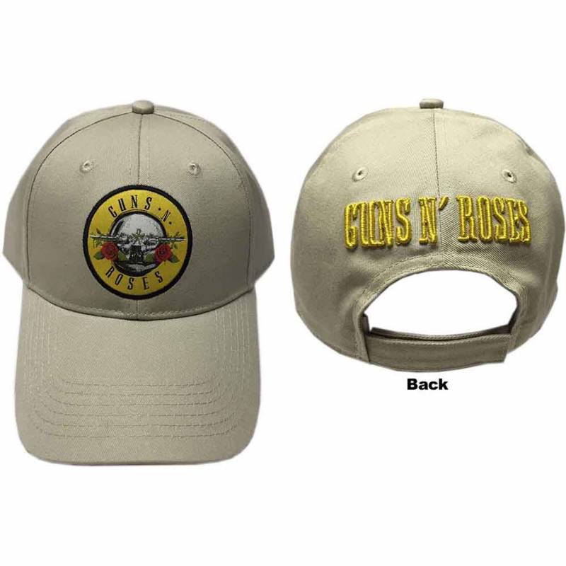 【予約商品】GUNS N' ROSES Unisex Baseball Cap: Circle Logo (Sand)