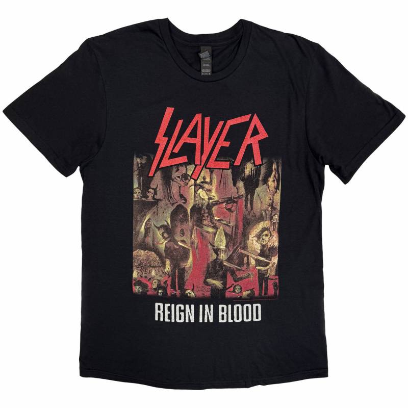 【予約商品】SLAYER バンドTシャツ ユニセックス: Reign in Blood (Black)