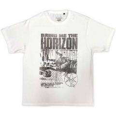 【予約商品】BRING ME THE HORIZON バンドTシャツ ユニセックス: Therapy (White) - WHITE