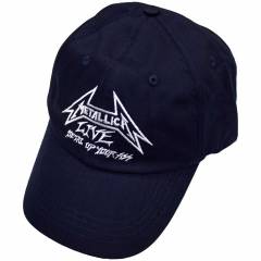 【予約商品】METALLICA Unisex Baseball Cap: Live (Navy Blue)
