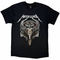 【予約商品】METALLICA バンドTシャツ ユニセックス: Viking (Black)