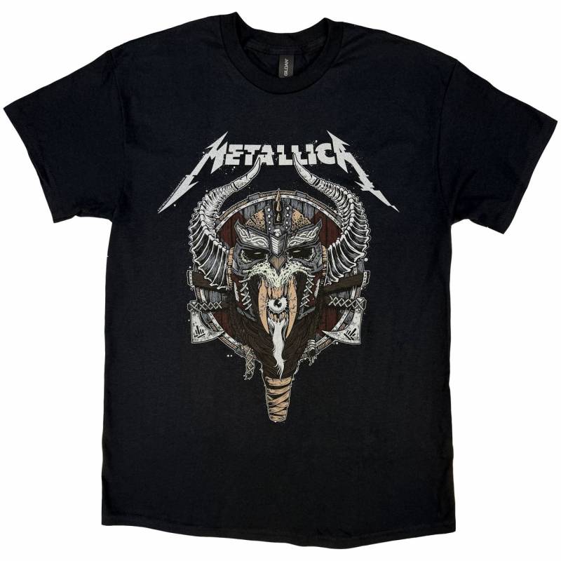 【予約商品】METALLICA バンドTシャツ ユニセックス: Viking (Black)