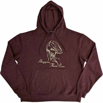【予約商品】BILLIE EILISH Unisex Pullover Hoodie: Happier Than Ever (Brown) - BROWN