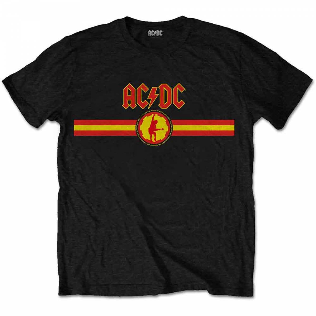 【予約商品】AC/DC ユニセックスTシャツ: Logo & Stripe