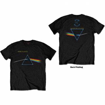 【予約商品】PINK FLOYD バンドTシャツ ユニセックス: Dark Side of the Moon Flipped (Black) (Back Print) - BLACK