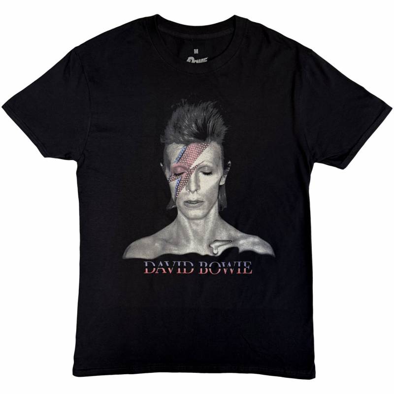 【予約商品】DAVID BOWIE バンドTシャツ ユニセックス: Aladdin Sane (Black)