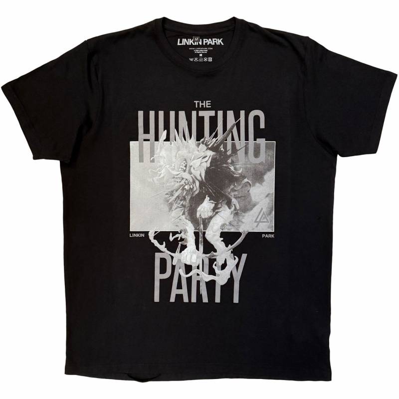 LINKIN PARK Unisex Premium Carbon バンドTシャツ: Hunting Party (Black)