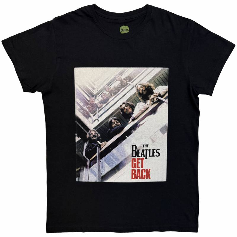 【予約商品】THE BEATLES バンドTシャツ ユニセックス: Get Back Poster (Black)