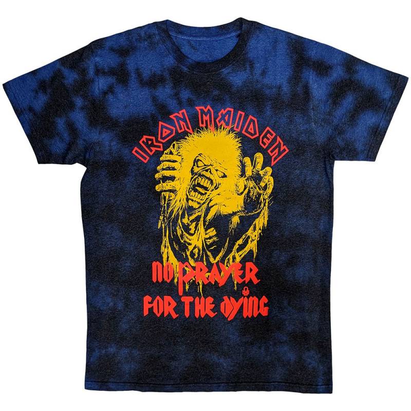 【予約商品】IRON MAIDEN バンドTシャツ ユニセックス: No Prayer For The Dying (Navy Blue) (Wash Collection)