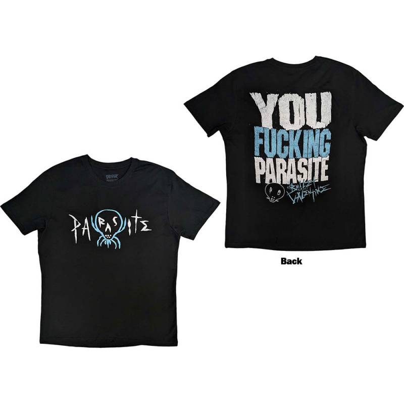 【予約商品】BULLET FOR MY VALENTINE バンドTシャツ ユニセックス: Parasite (Black) (Back Print) - BLACK
