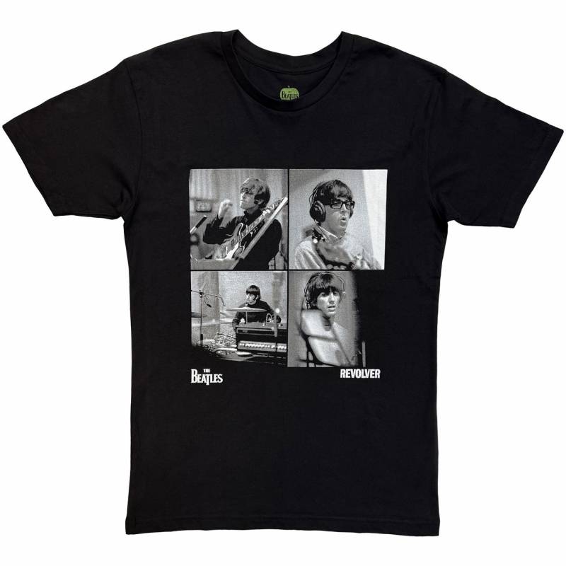 【予約商品】THE BEATLES バンドTシャツ ユニセックス: Revolver Studio Shots (Black)