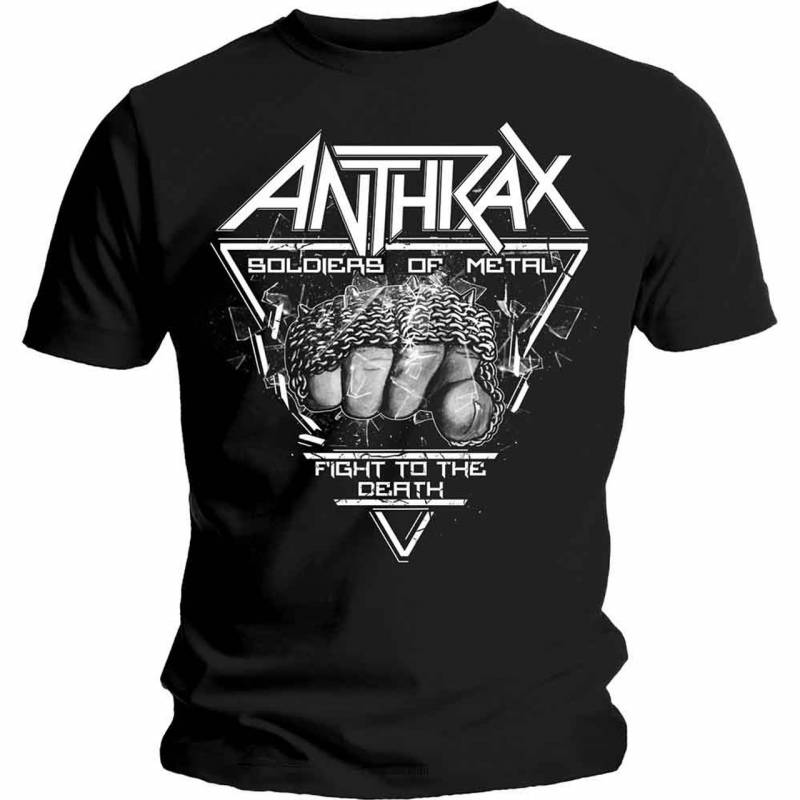 【予約商品】ANTHRAX バンドTシャツ ユニセックス: Soldier of Metal FTD (Black)