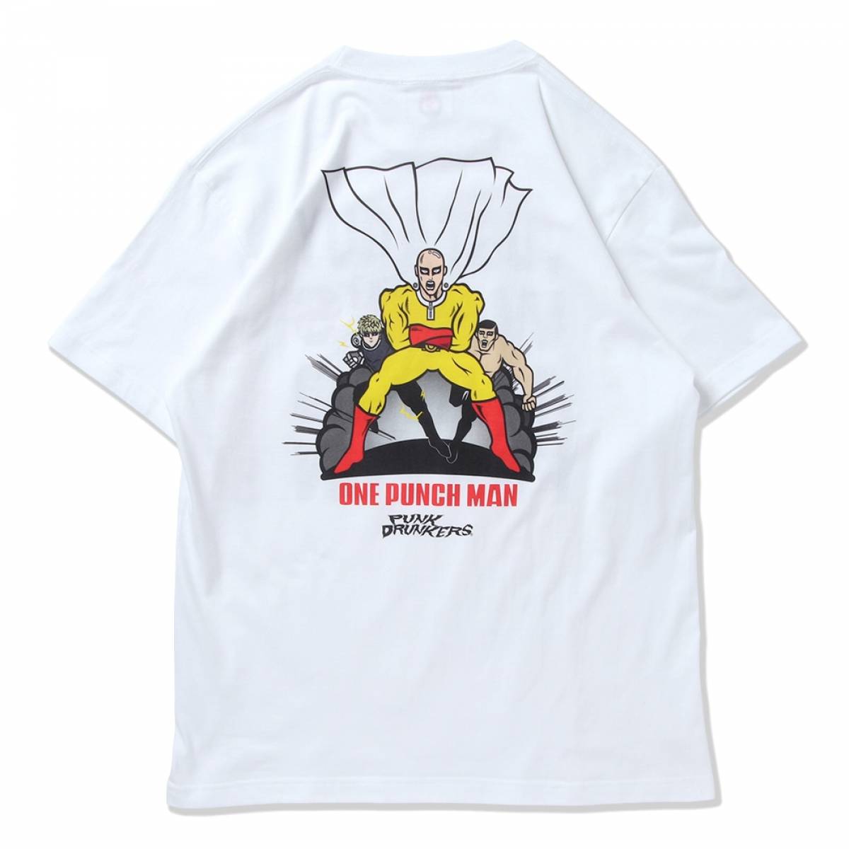 PUNK DRUNKERS (パンクドランカーズ) ［PDSxワンパンマン］趣味でヒーローをやっている者だTEE - WHITE