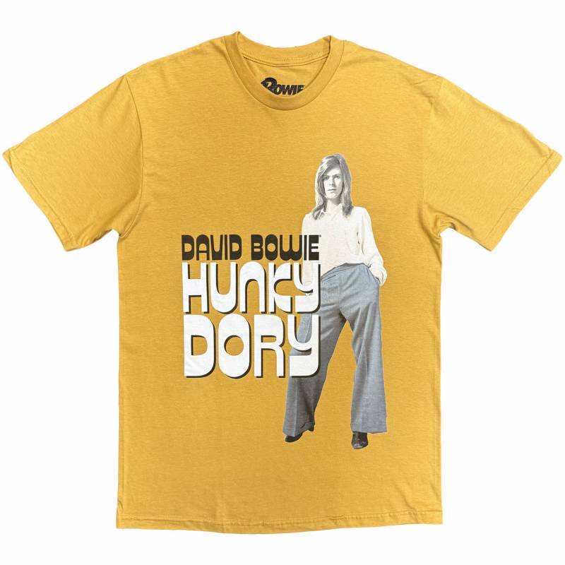 【予約商品】DAVID BOWIE バンドTシャツ ユニセックス: Hunky Dory 2 (Mustard Yellow)