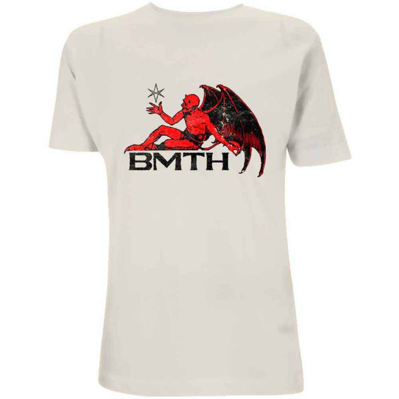 【予約商品】BRING ME THE HORIZON バンドTシャツ ユニセックス: Devil (Natural)