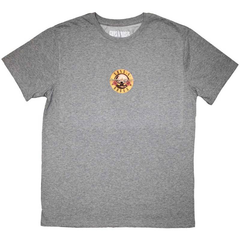 【予約商品】GUNS N' ROSES バンドTシャツ ユニセックス: Mini Circle Logo (Grey)