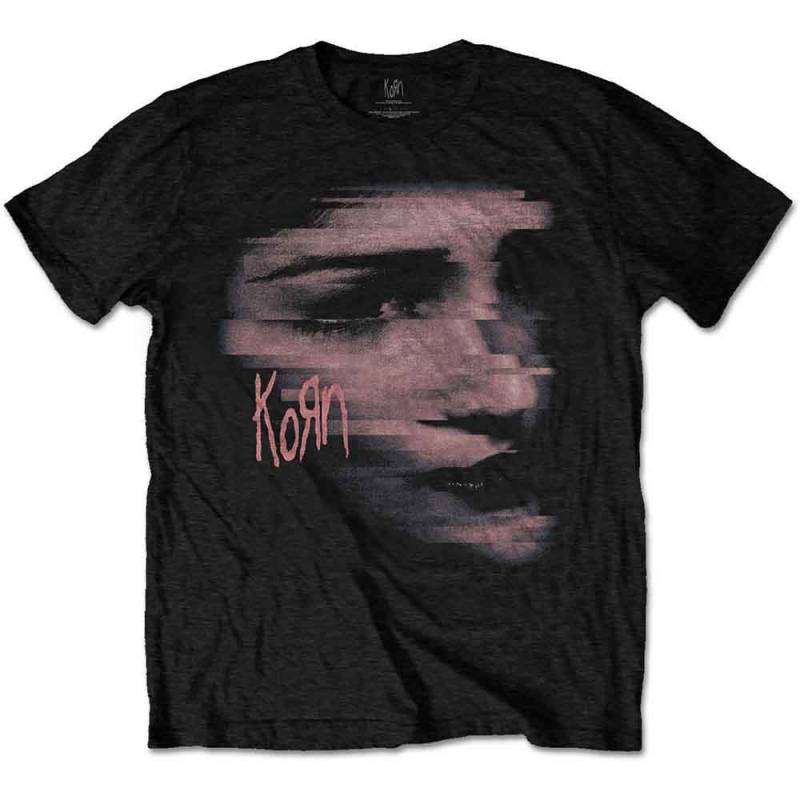 【予約商品】KORN バンドTシャツ ユニセックス: Chopped Face (Black)