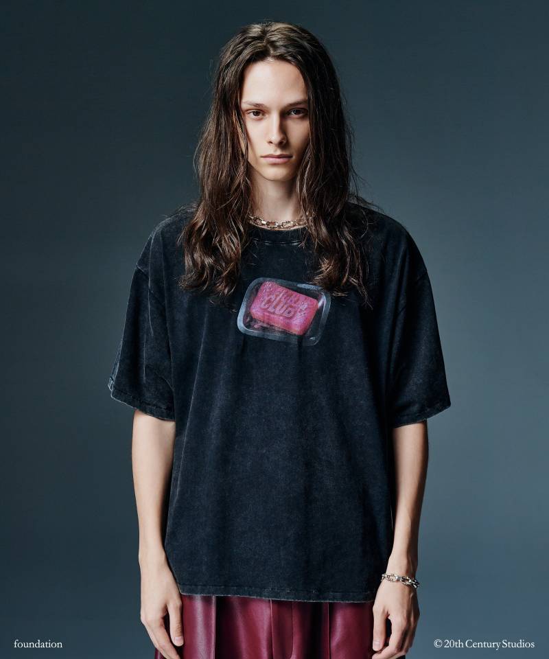 【予約商品】glamb(グラム) FIGHT CLUB/Soap T-Shirt / ファイトクラブ/ソープTシャツ - Black