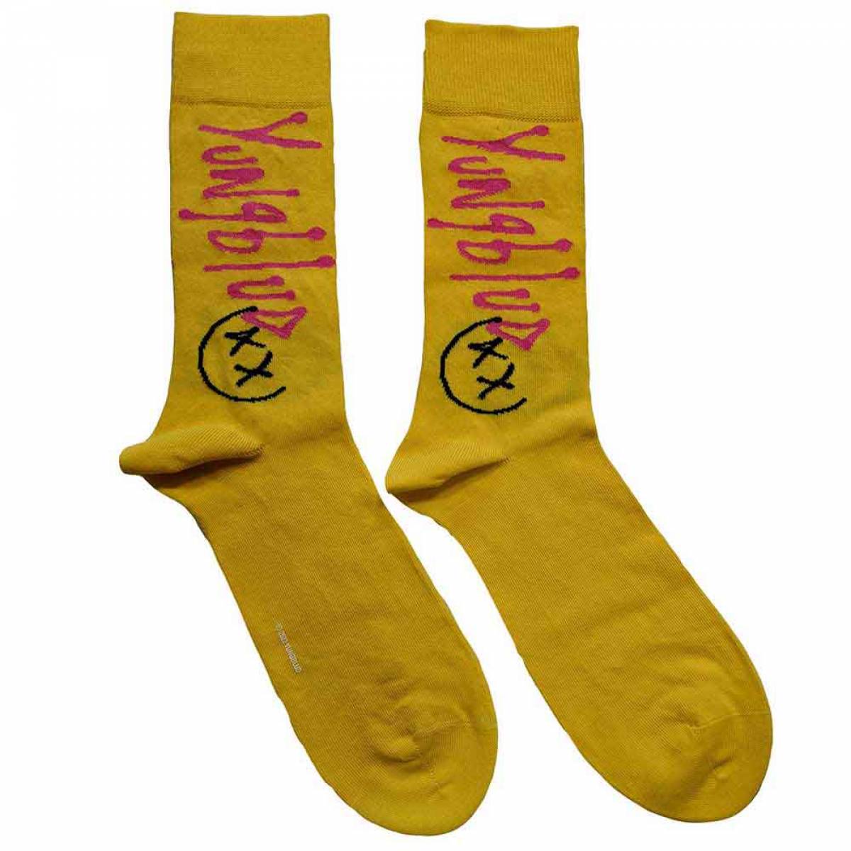 【予約商品】YUNGBLUD Unisex Ankle Socks: VIP (Yellow) (UK Size 7 - 11) - YELLOW