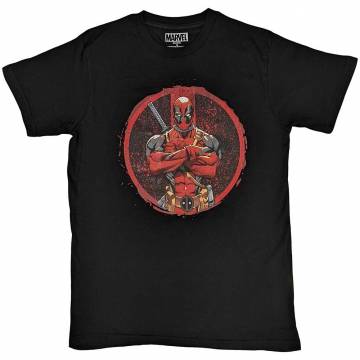 【予約商品】Marvel Comics ユニセックスTシャツ: Deadpool Arms Crossed