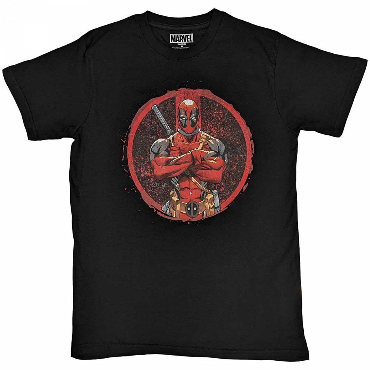 【予約商品】Marvel Comics ユニセックスTシャツ: Deadpool Arms Crossed