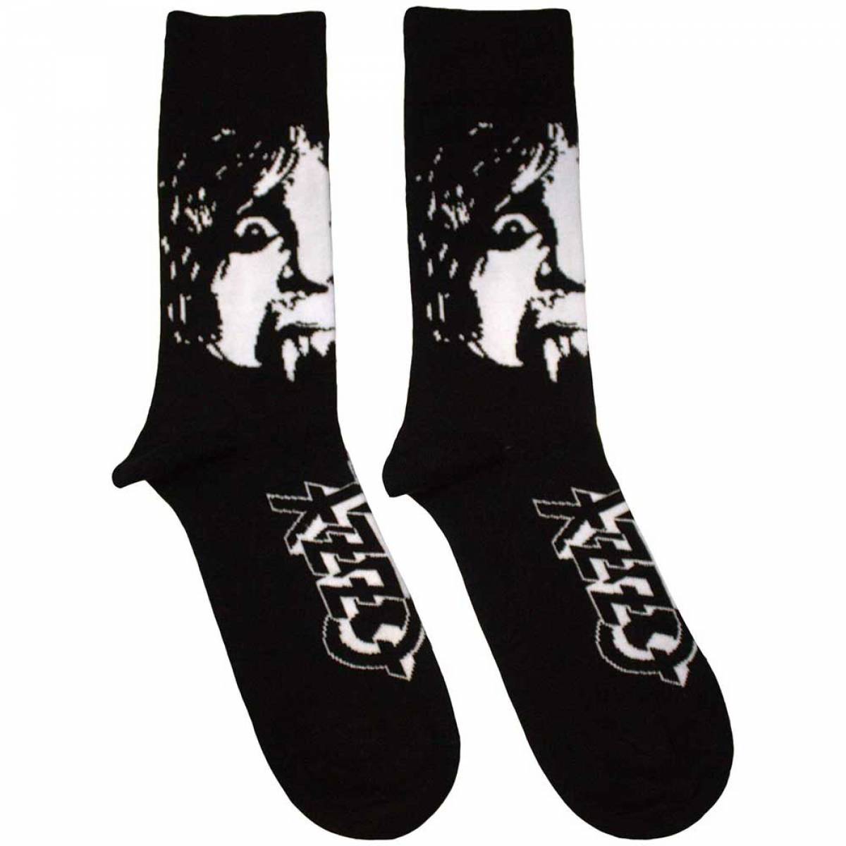 【予約商品】OZZY OSBOURNE Unisex Ankle Socks: Madman (Black) (UK Size 7 - 11) - BLACK