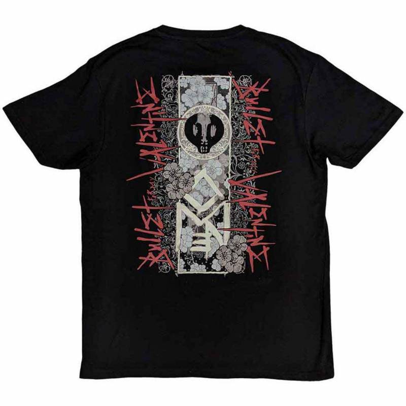 【予約商品】BULLET FOR MY VALENTINE バンドTシャツ ユニセックス: Floral Omen (Black) (Back Print)