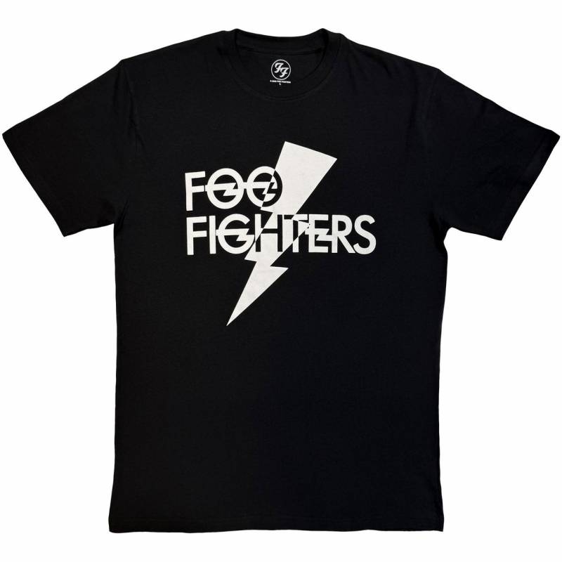 【予約商品】FOO FIGHTERS バンドTシャツ ユニセックス: Flash Logo Mono (Black)
