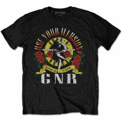 【予約商品】GUNS N' ROSES バンドTシャツ ユニセックス: UYI World Tour (Black)