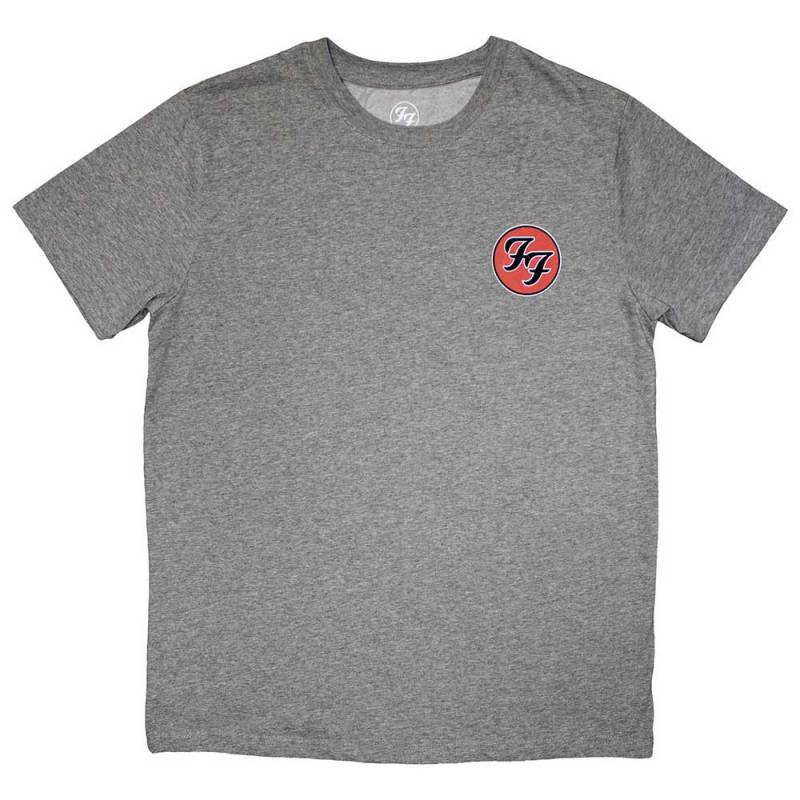 【予約商品】FOO FIGHTERS バンドTシャツ ユニセックス: Mini FF Logo (Grey) - GREY