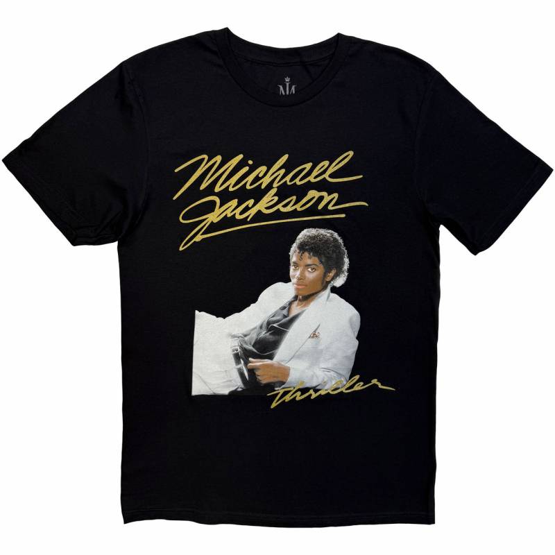 【予約商品】MICHAEL JACKSON バンドTシャツ ユニセックス: Thriller White Suit (Black)