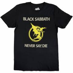【予約商品】BLACK SABBATH バンドTシャツ ユニセックス: Never Say Die (Black)