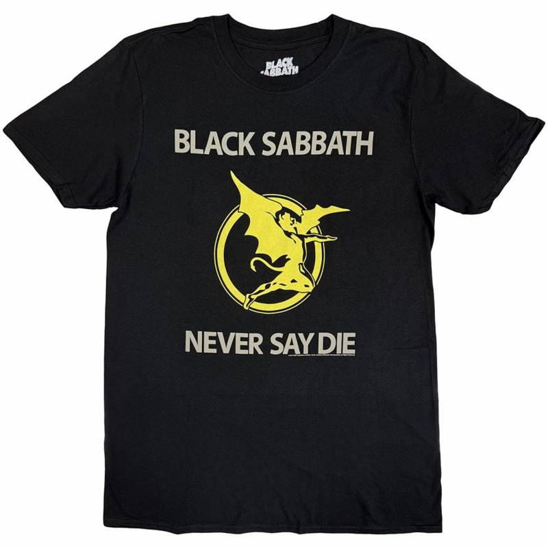 【予約商品】BLACK SABBATH バンドTシャツ ユニセックス: Never Say Die (Black)