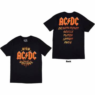 【予約商品】AC/DC バンドTシャツ ユニセックス: High Voltage Dive Bar (Back Print & Ex-Tour) - BLACK
