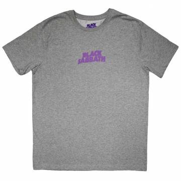【予約商品】BLACK SABBATH バンドTシャツ ユニセックス: Mini Wavy Logo - GREY