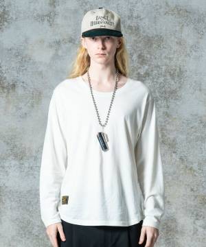 【予約商品】glamb(グラム)GB0325/CS17 : Loose Neck Long Sleeves T-Shirt  - White
