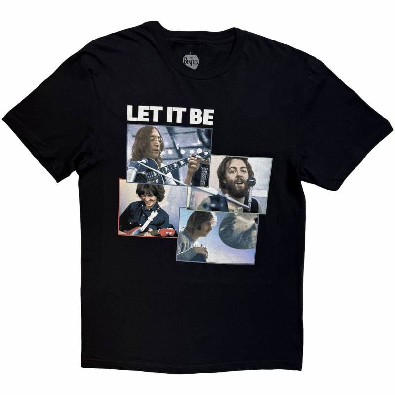 【予約商品】THE BEATLES バンドTシャツ ユニセックス: Let It Be Recording Shots (Black)