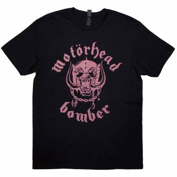 【予約商品】MOTORHEAD バンドTシャツ ユニセックス: Bomber Lyric (Black) (Back Print) - BLACK