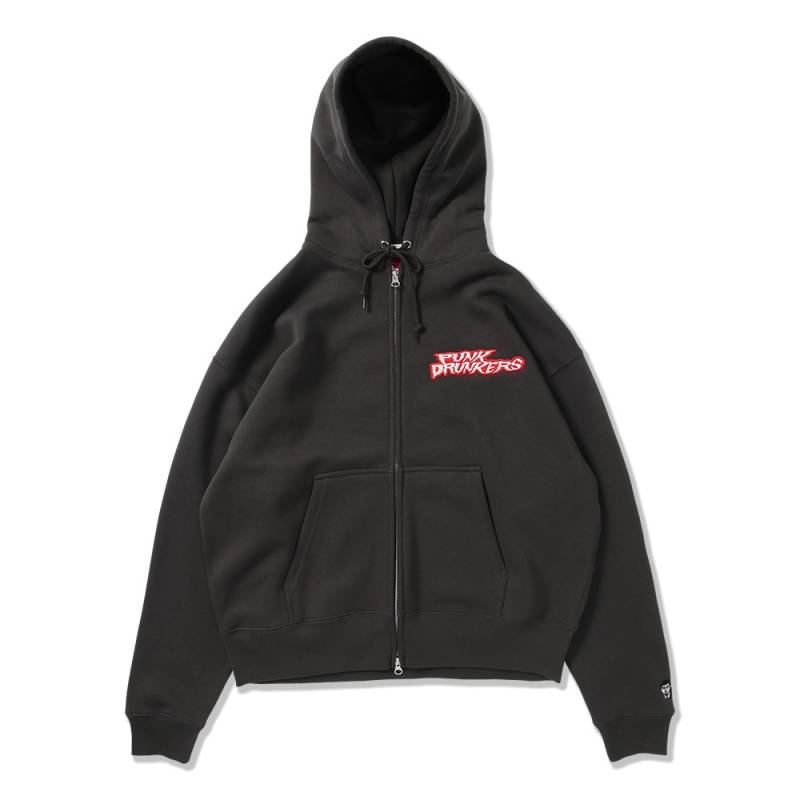 【予約商品】PUNK DRUNKERS (パンク・ドランカーズ) ギザロゴZIPパーカ - SUMI