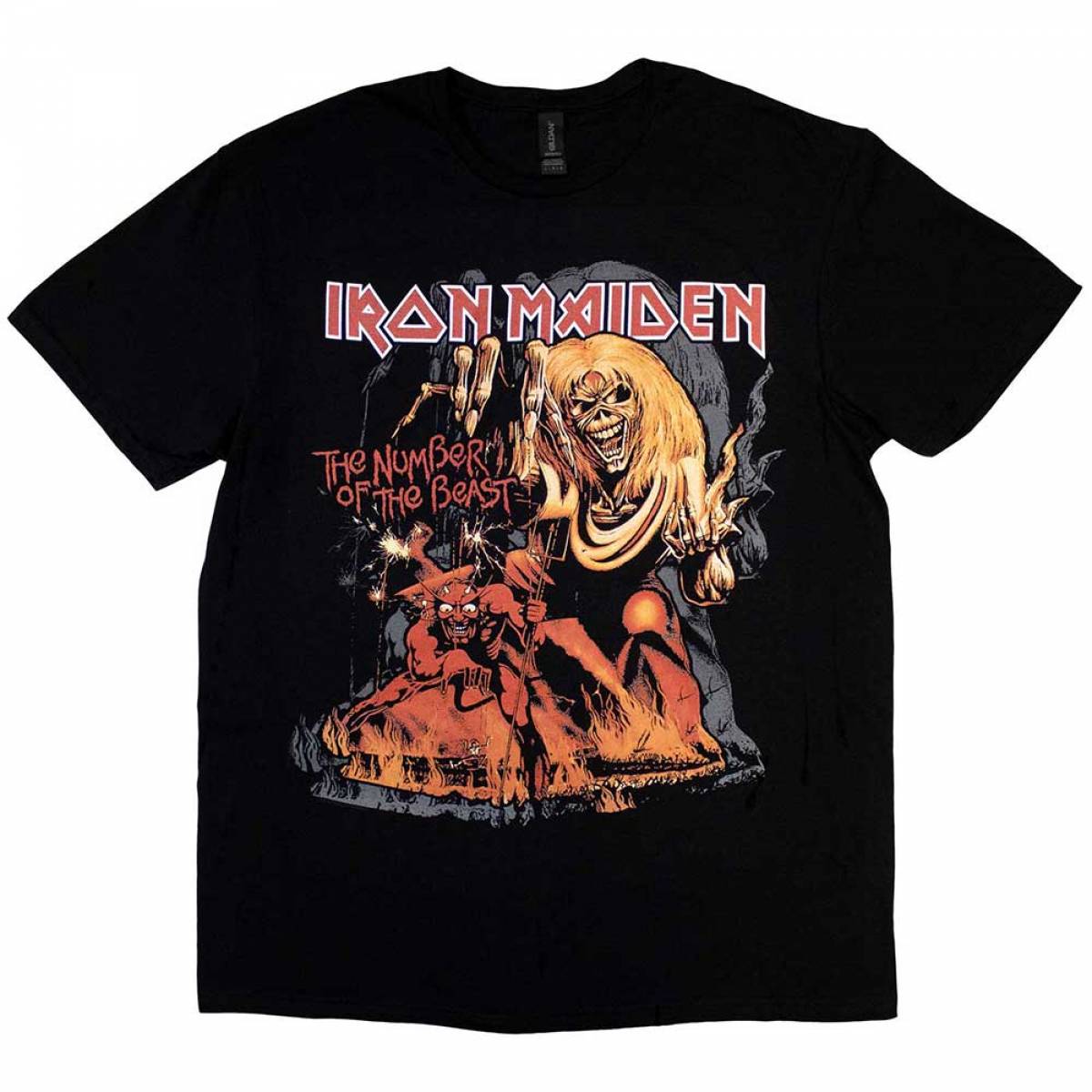 【予約商品】IRON MAIDEN バンドTシャツ ユニセックス: Number Of The Beast Graphic - BLACK