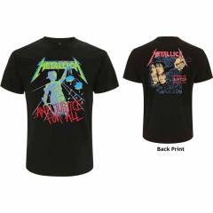 【予約商品】METALLICA バンドTシャツ ユニセックス: And Justice For All (Original) (Black) (Back Print)